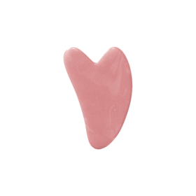 1Pcs Pink Natural Jade Roller for Face - Jade Gua Sha Rose Quartz Face Roller for Aging Wrinkles and Puffiness - Natural Pink F (Color: gua sha tool)