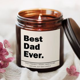 Best dad ever Candle (Title: Eucalyptus Lavender Herb)